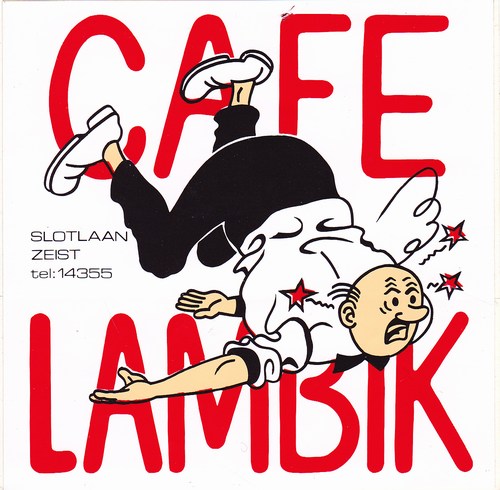 Curiosa - sticker cafe Lambik 10.5 x 10.5 cm (65K)