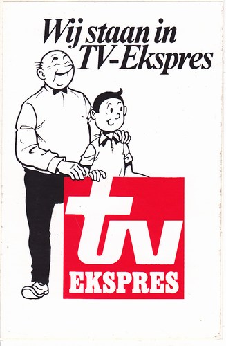 Curiosa - sticker tv ekspres 8  10.2 x 6.8 cm 1983 (39K)